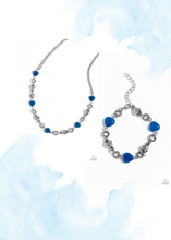 Load image into Gallery viewer, My HEARTBEAT Will Go On - Blue Necklace &amp; Bracelet Set
